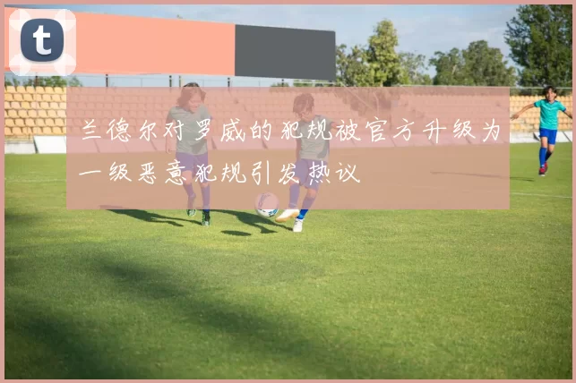 兰德尔对罗威的犯规被官方升级为一级恶意犯规引发热议